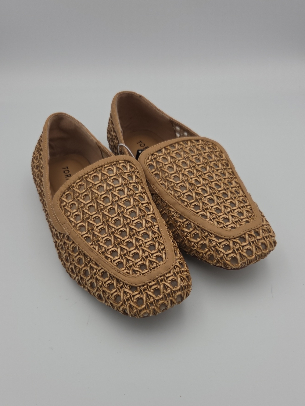 Torrid Woven Tan Women’s Slip-On Loafers 9.5 Wide Width